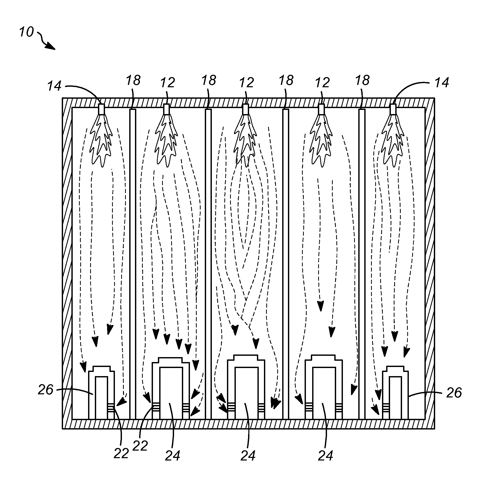 Method for optimizing down fired reforming furnaces