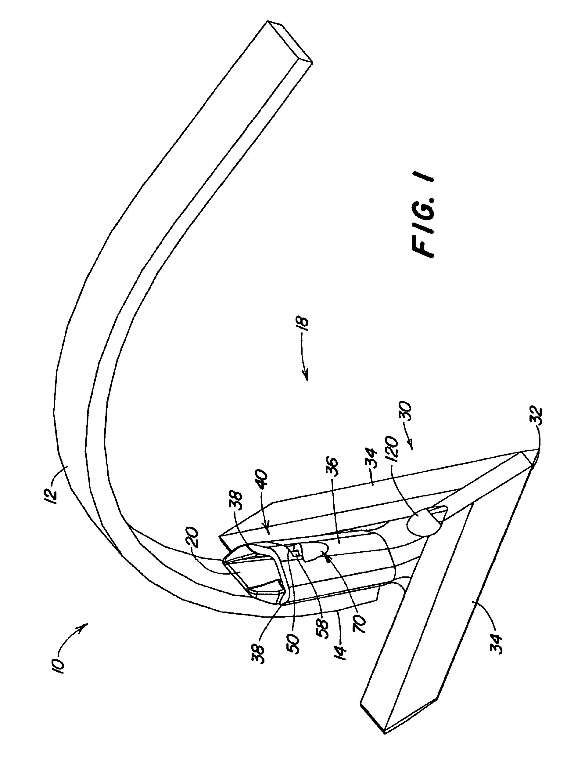 Knock-on sweep structure and tools therefor