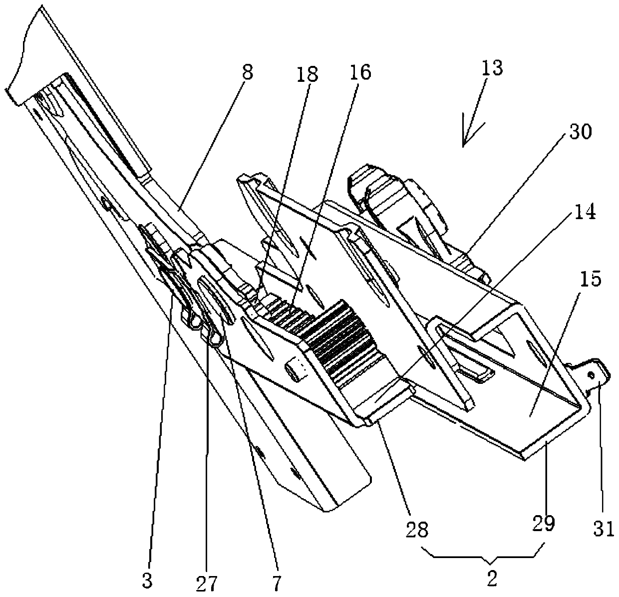 Dishwasher hinge with door body double balance function