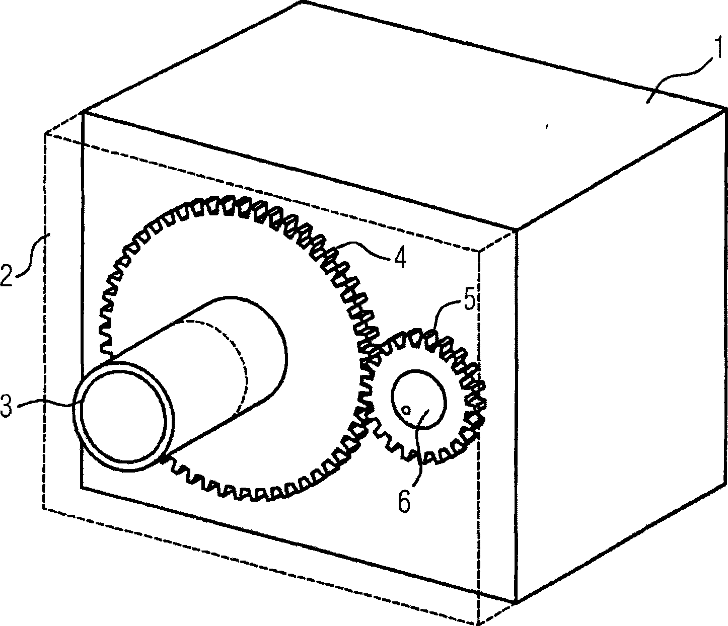 Gear assembly for driving an electrical switching contact