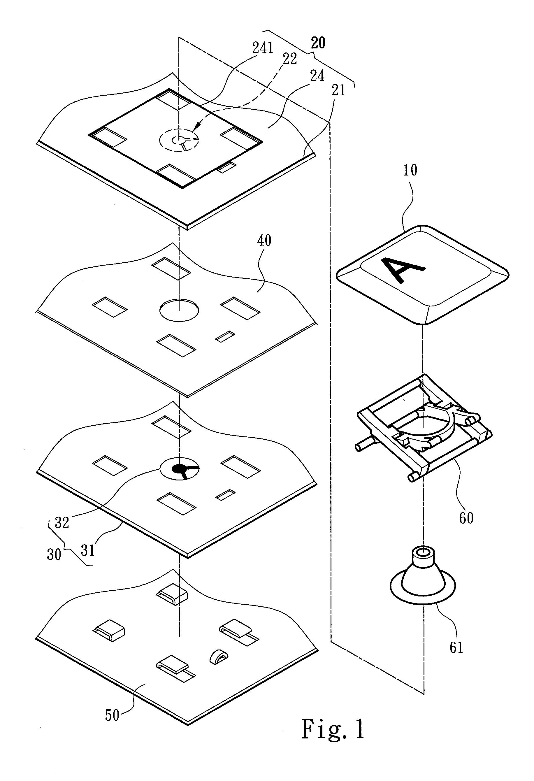 Thin illuminated keyboard