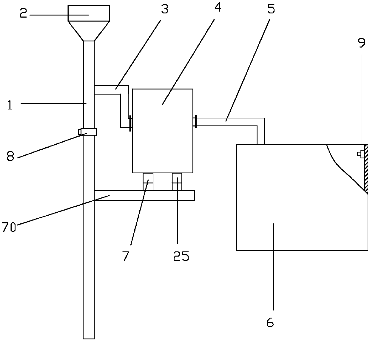 Rainwater collection and treatment system based on building drainage pipe