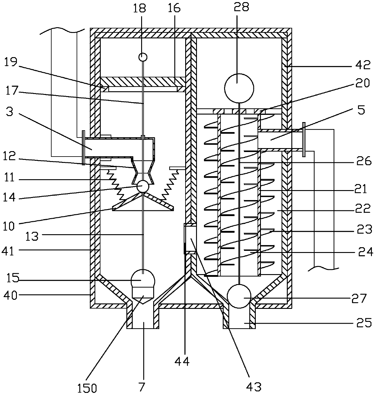 Rainwater collection and treatment system based on building drainage pipe