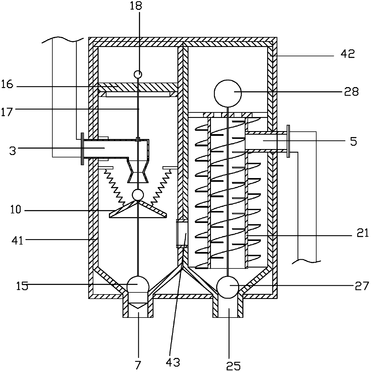 Rainwater collection and treatment system based on building drainage pipe