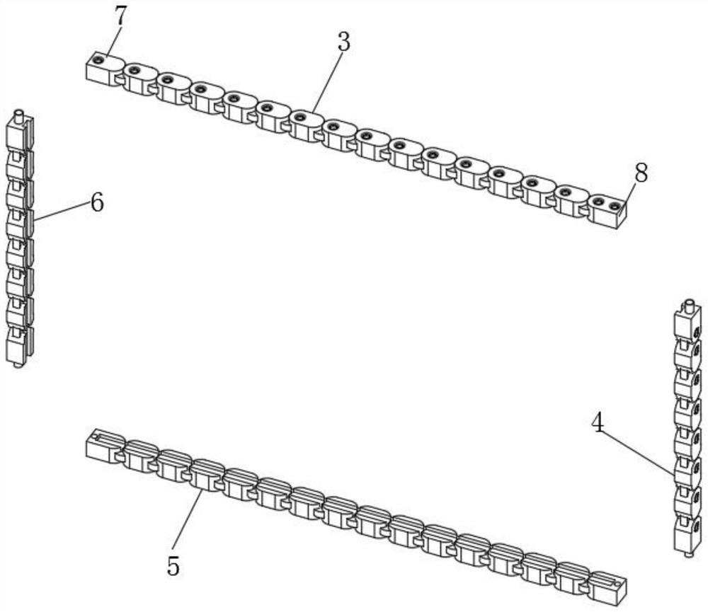 Flexible display screen with adjusting frame and using method