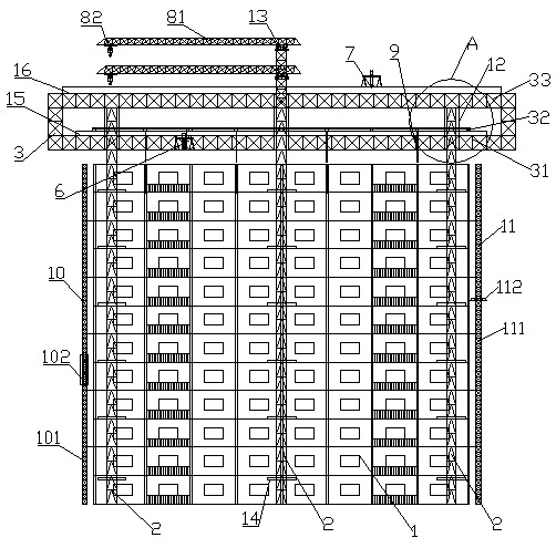 Hoisting platform special for hoisting and mounting assembled concrete building component and application method of hoisting platform