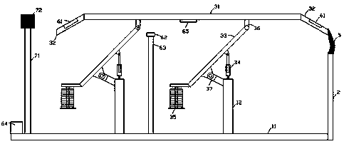 A sintering machine bellows end sealing device and its control method