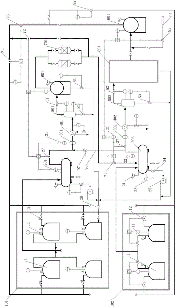 Oil-gas recovering system of storage tank and control method thereof