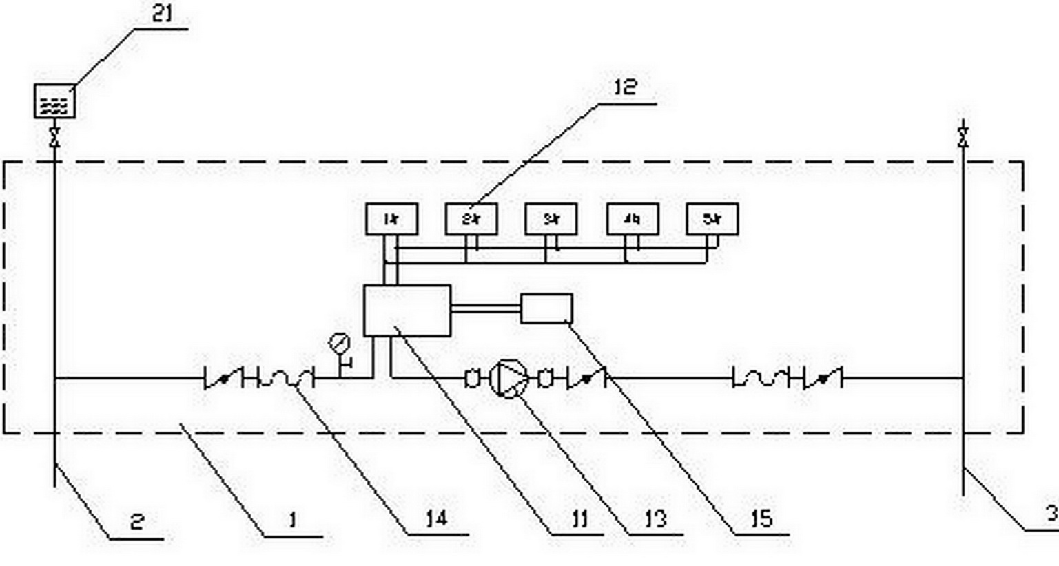 Centralized multi-connected cold (heat) source central air conditioning system