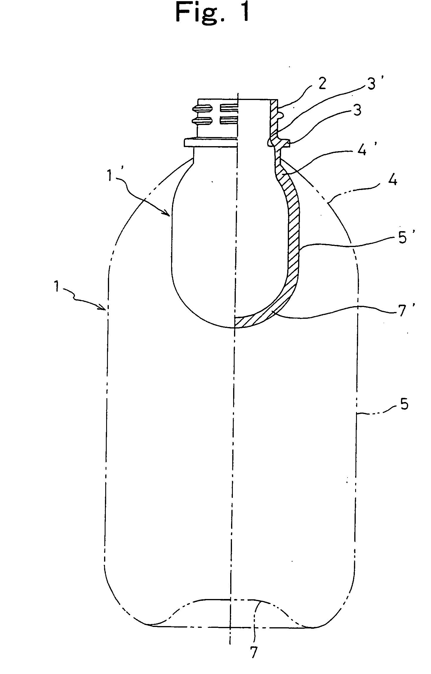 Synthetic resin preform to be biaxially stretched and blow molded into a bottle