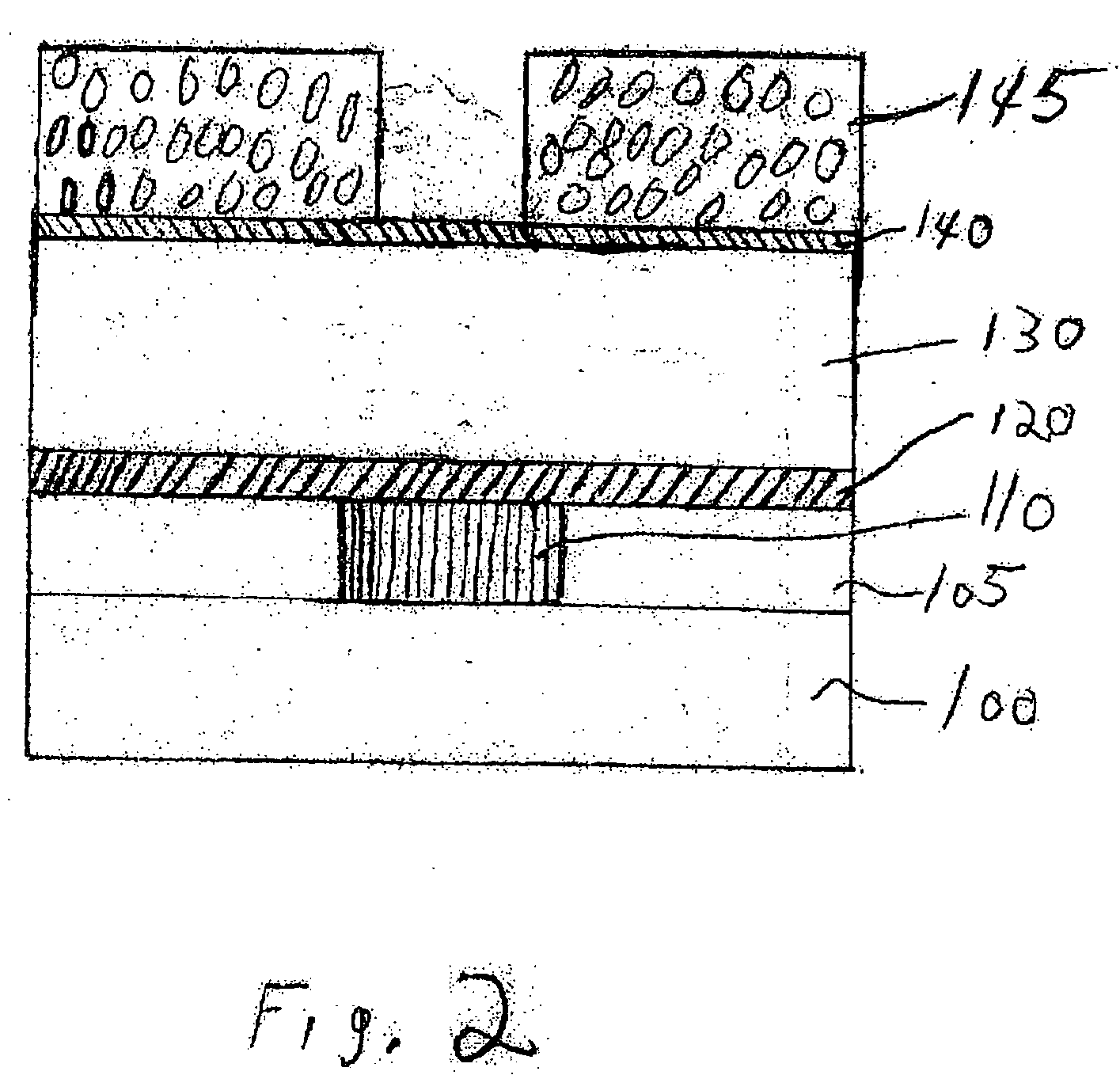 Cobalt tungsten phosphate used to fill voids arising in a copper metallization process