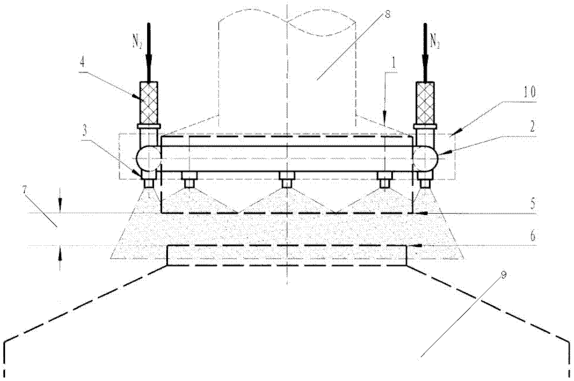 Soft sealing device for converter mouth and fume hood