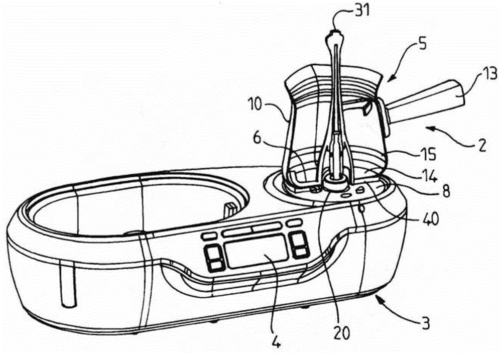 Heating appliances, especially for the preparation of sauces