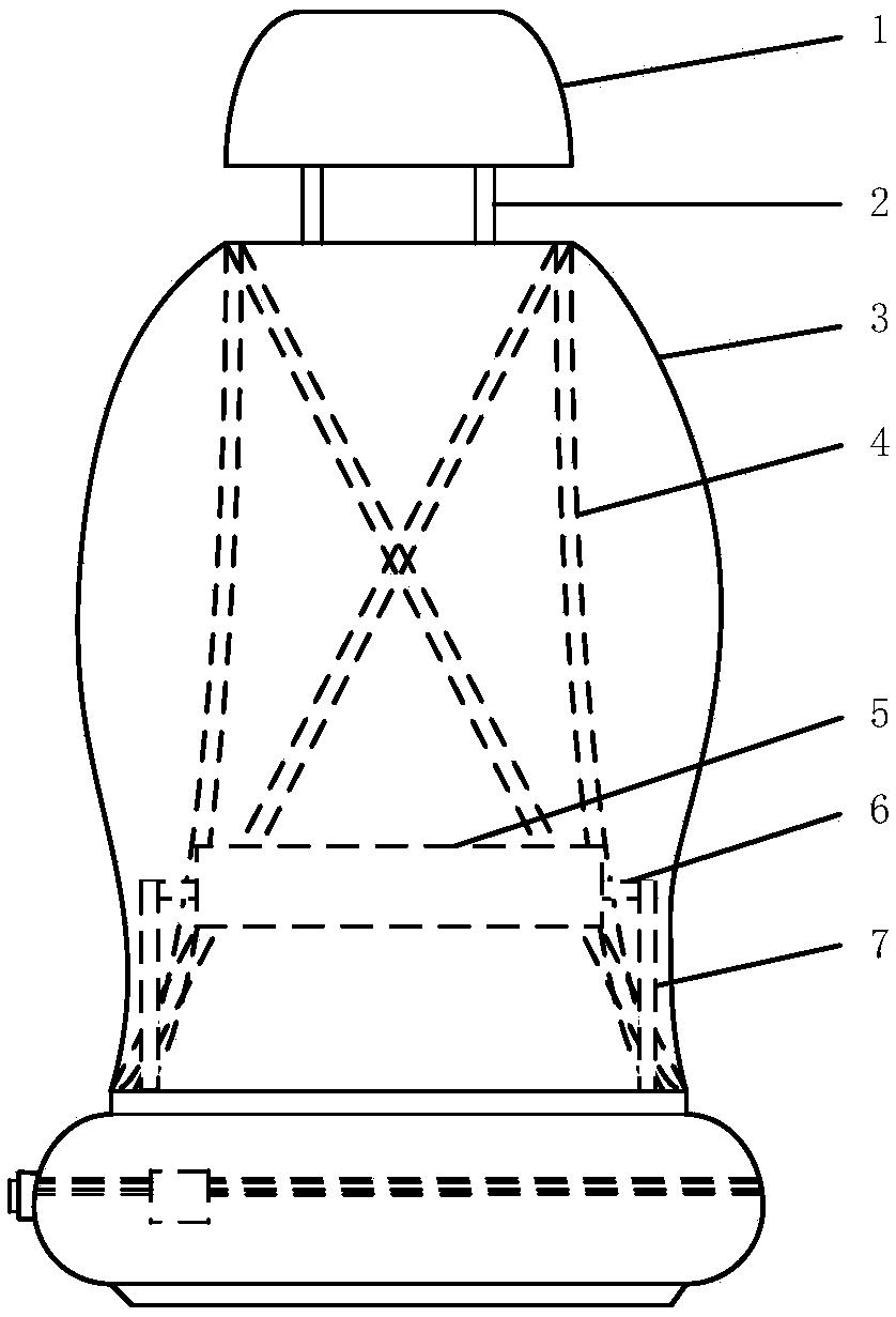 Double-adjustment driving seat and backrest outline comfort level simulation method thereof