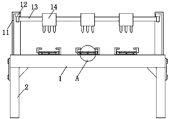 Brush-making and punching device with clamping function