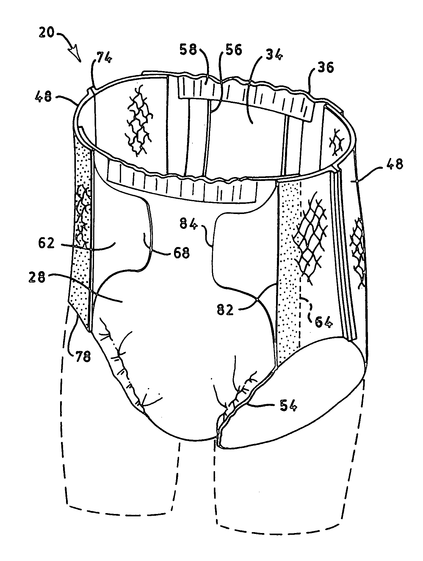 Pant-like disposable absorbent articles