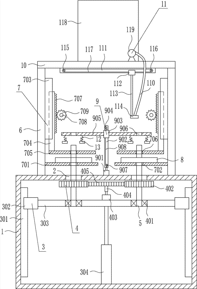 Efficient polishing device for brake clutch plate production