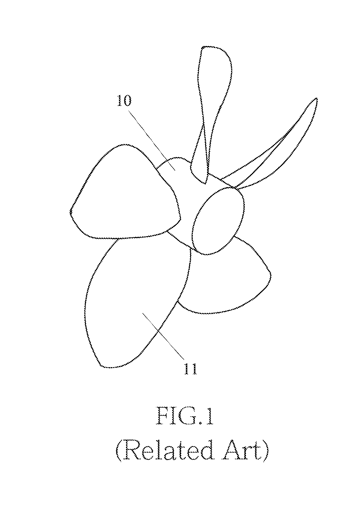 Composite propeller blade structure