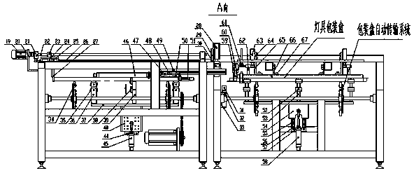 Lamp loading machine of LED integrated lamp packaging line