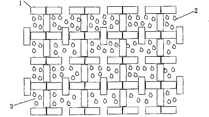 Construction method for wet land artificial ecological island