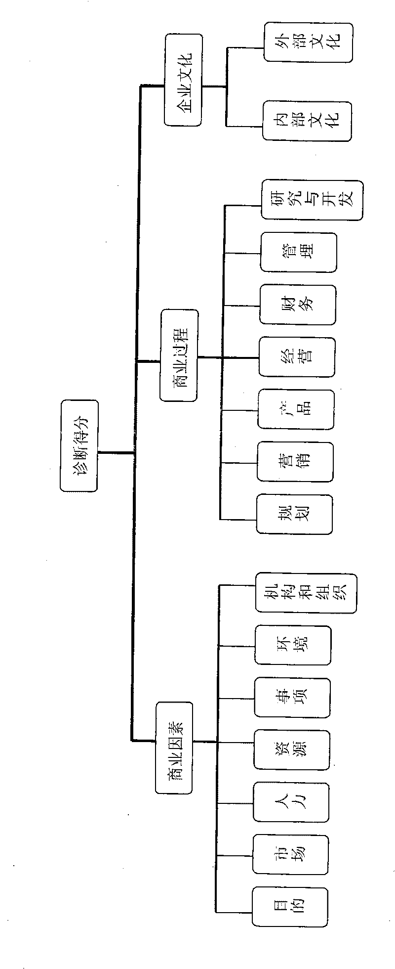 Enterprise dynamic management diagnosis system