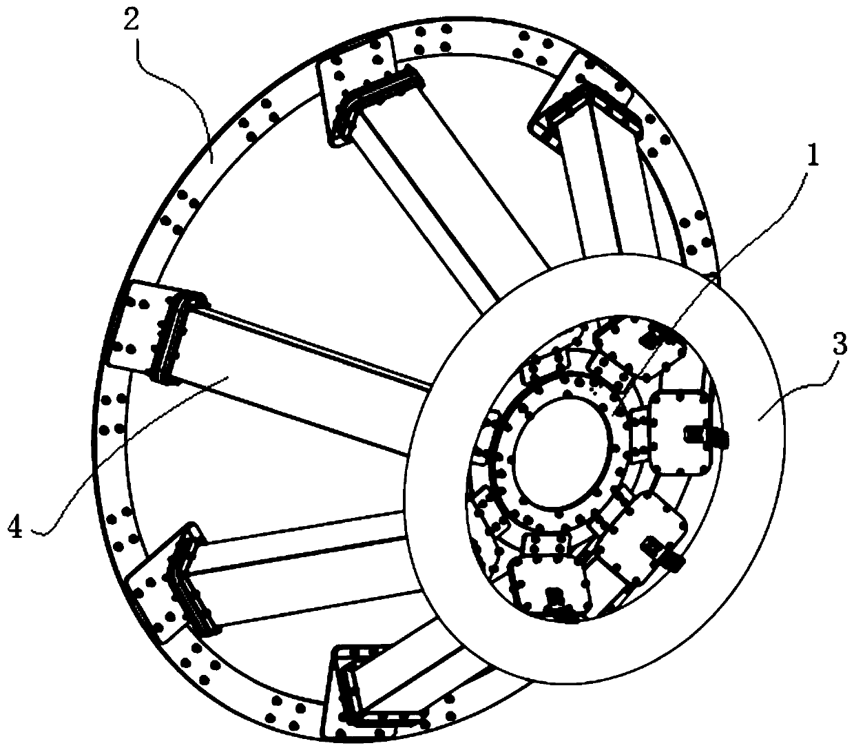 Megavolt paper film composite capacitor arm, modular high voltage pulse capacitor and designing and manufacturing method thereof