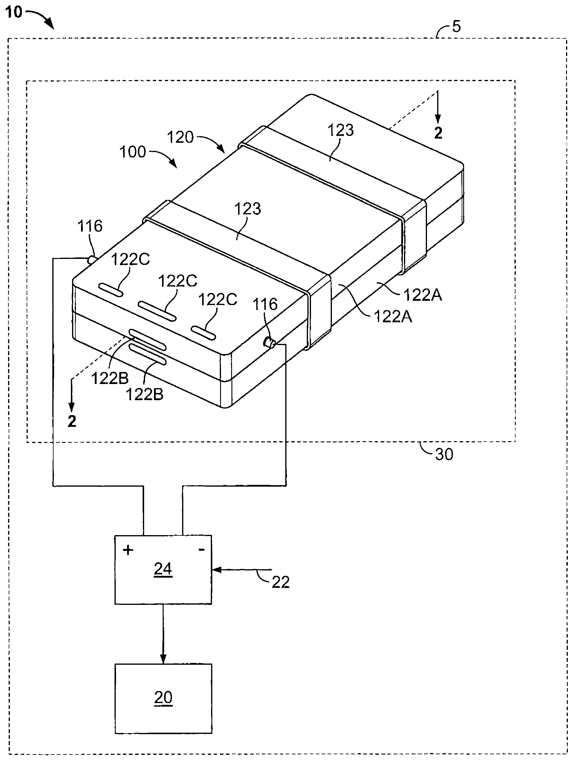 Temperature controlled battery pack assembly and methods for using the same