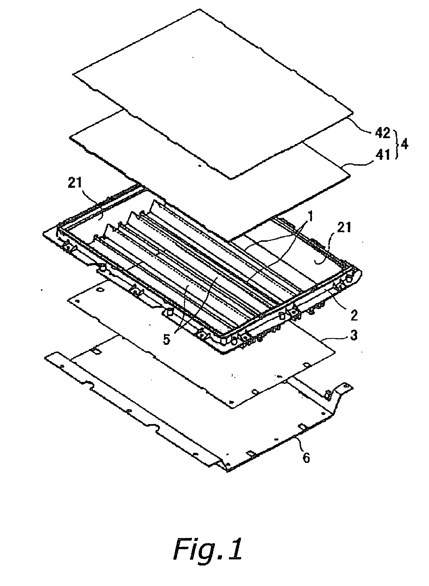 Direct type backlight device for liquid crystal module