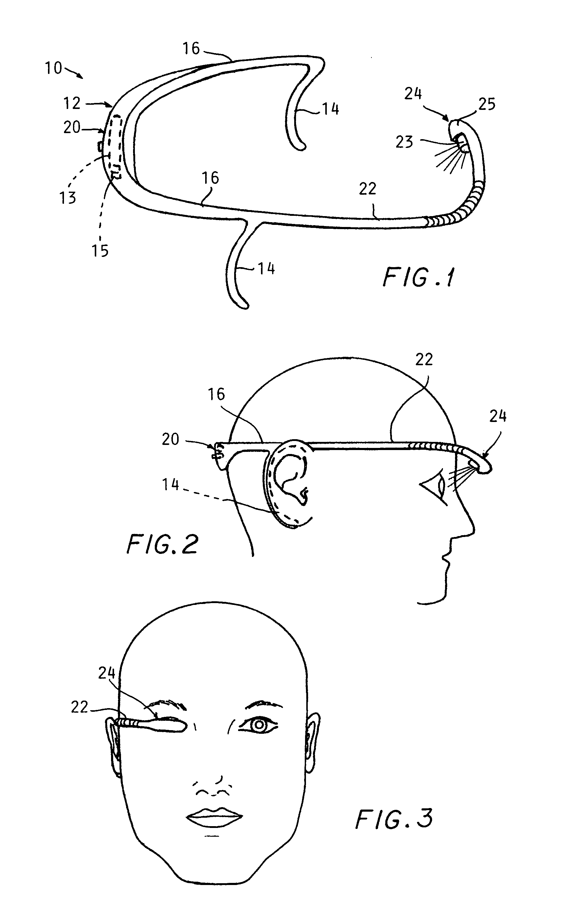 Monocular light source positioning device and method for stimulating photoneuronic response