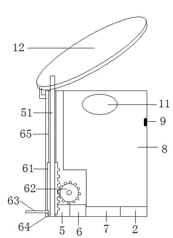 Stool with dustbin