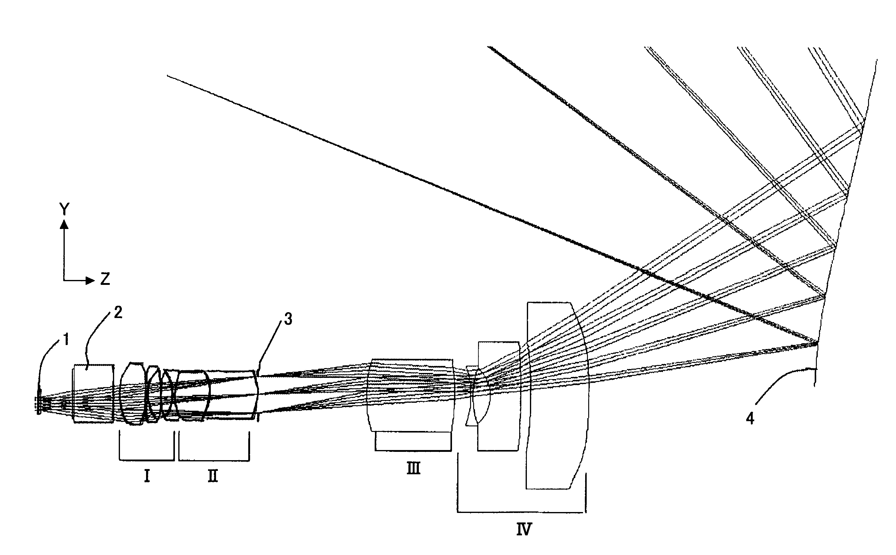 Projection optical system and image display apparatus