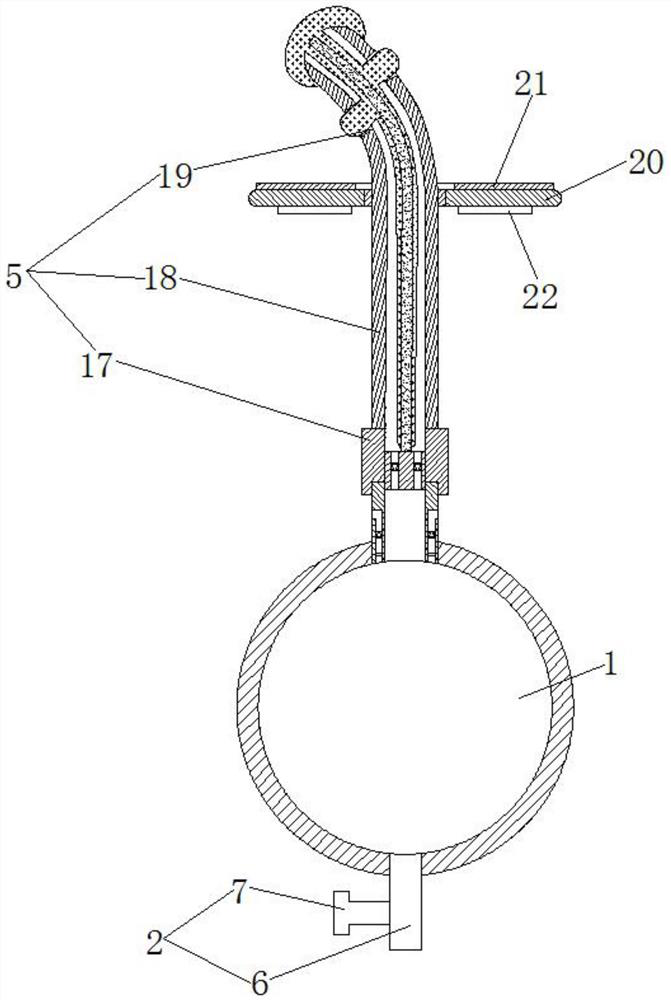 Oropharynx respiratory tract secretion suction device