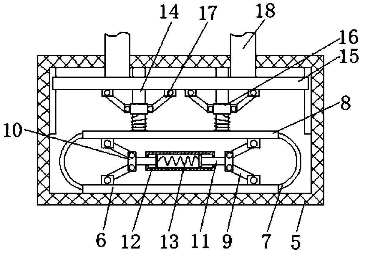 A mining explosion-proof trackless rubber wheel vehicle chassis