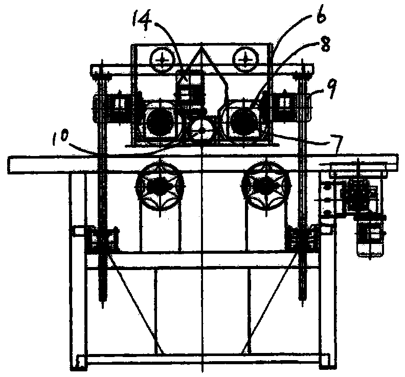 Flocking structure of flocking machine