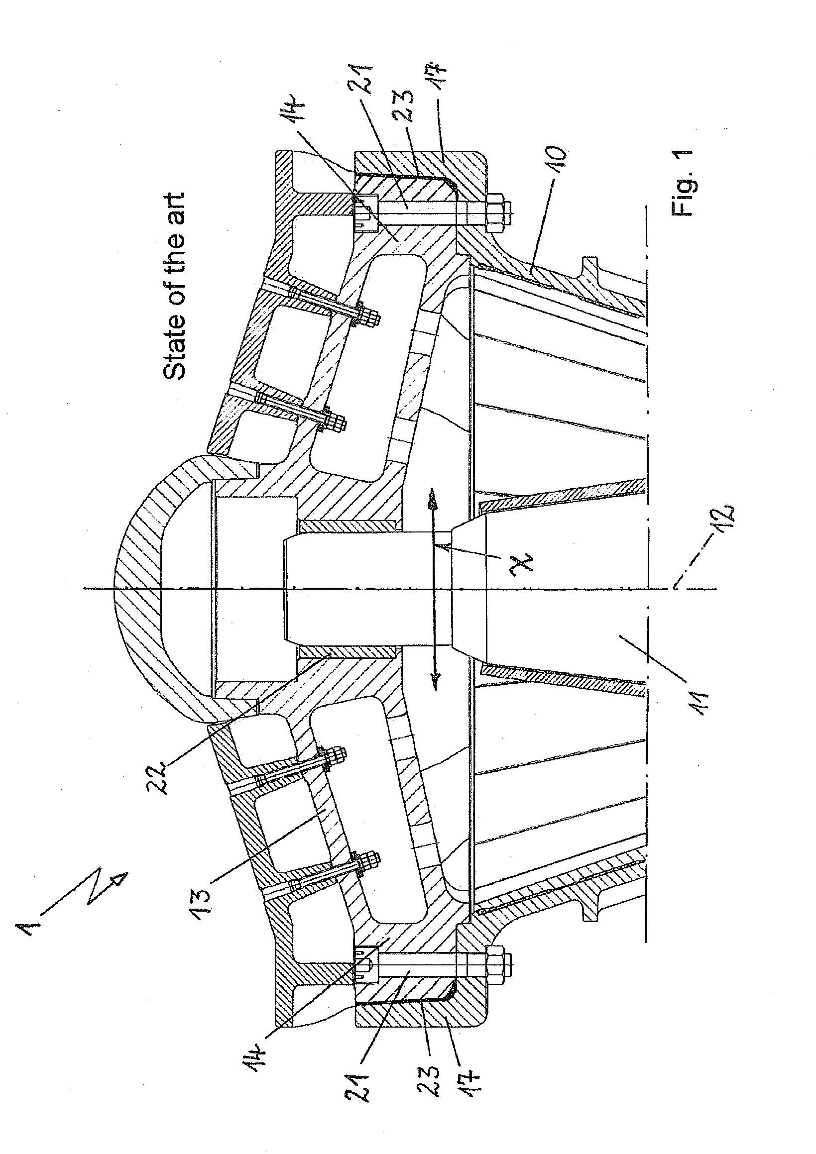 Gyratory crusher for comminuting material to be crushed