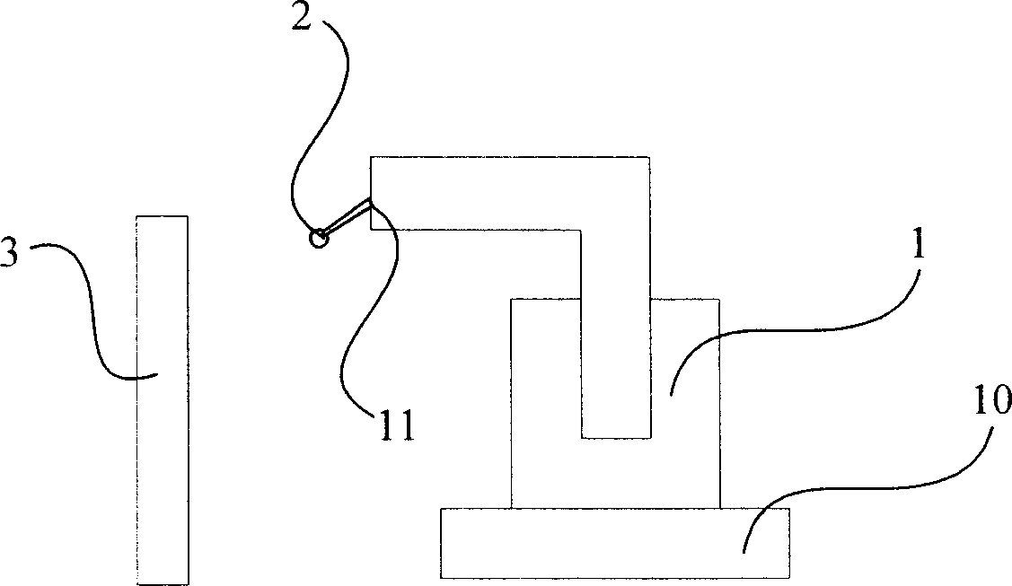 Robot tool centre point three-component calibration method based on plane measurement