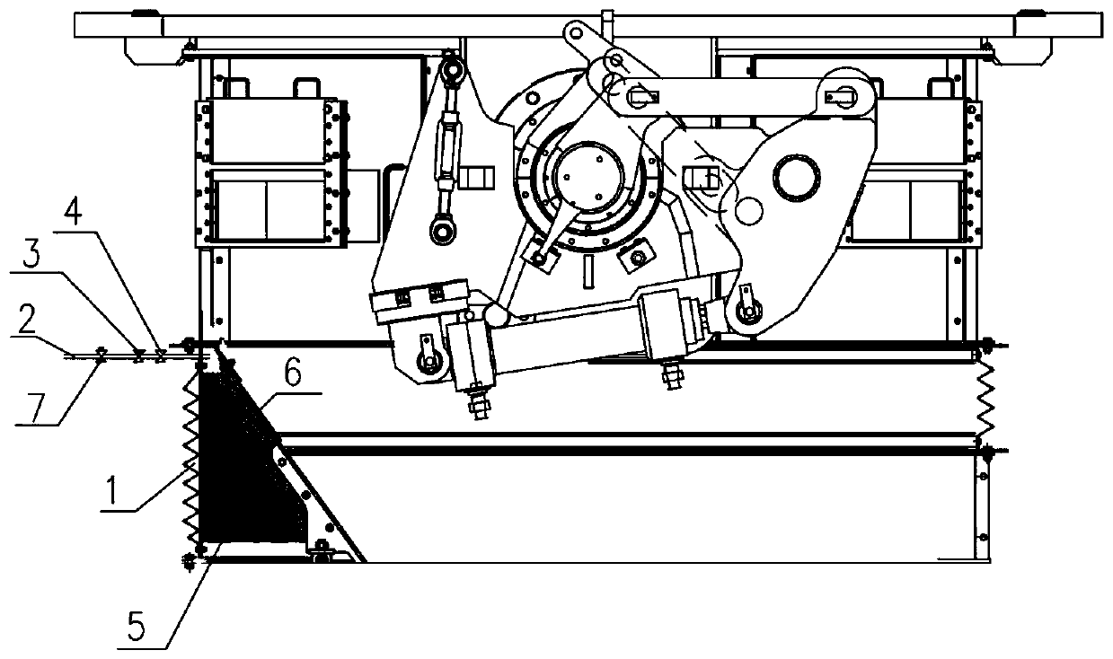 Dustproof structure for blast furnace top charging bucket