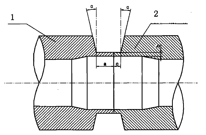 An improved mechanically welded butt joint groove of dissimilar steel pipes