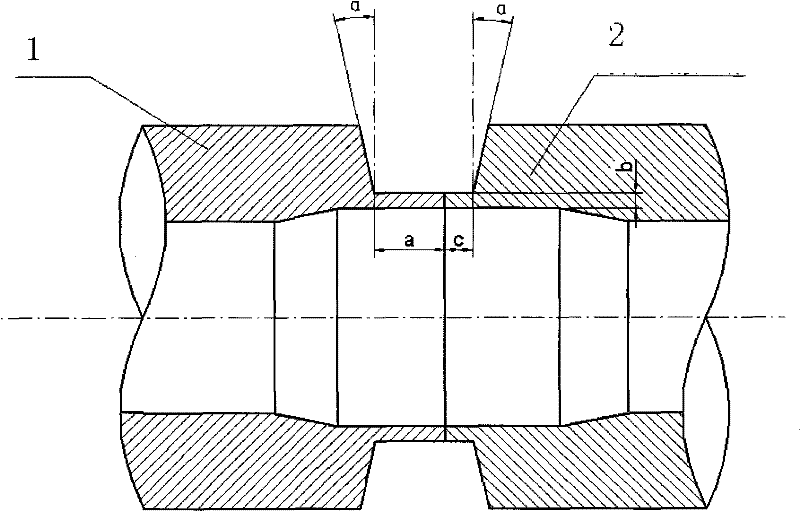 An improved mechanically welded butt joint groove of dissimilar steel pipes