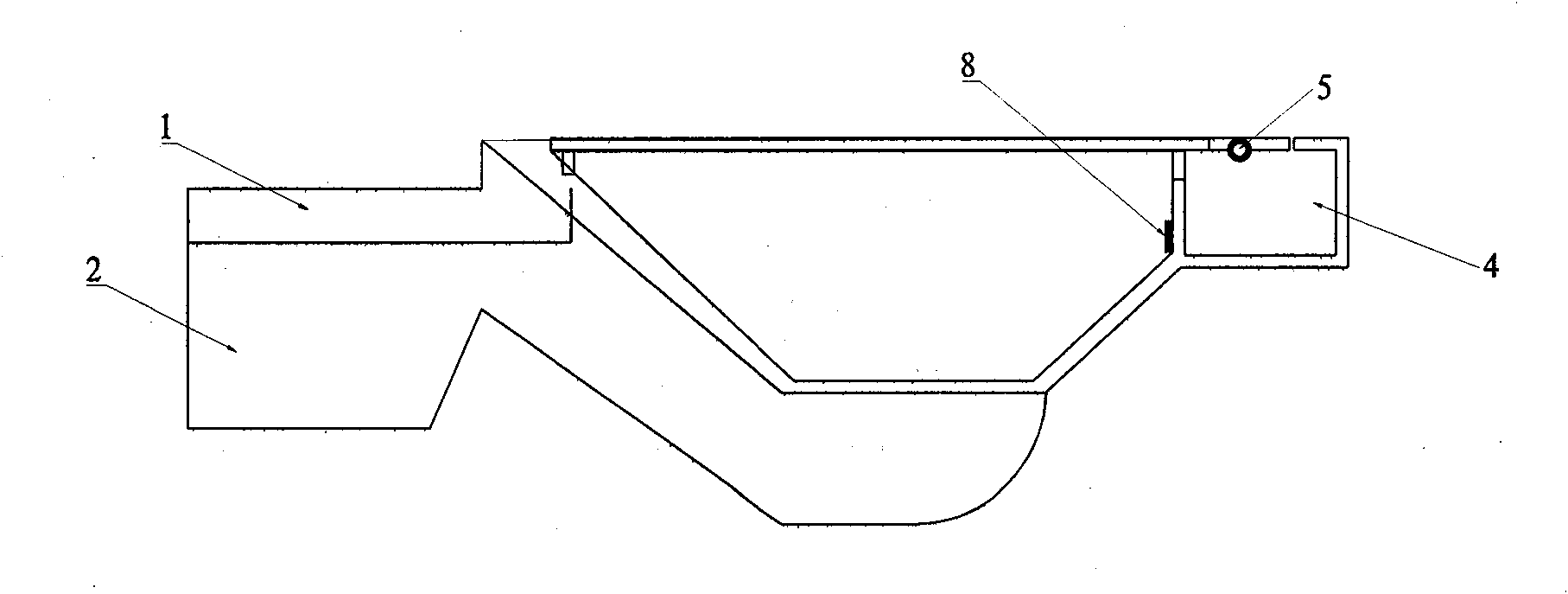 Folding squatting pan