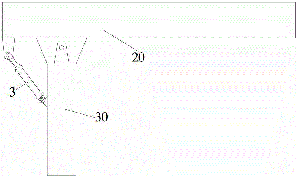 The hydraulic straightening system of the chute of the ship loader and the ship loader