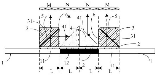 A display device for eliminating black border phenomenon in splicing