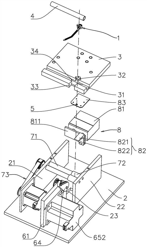 A pipe clip installation equipment for semi-automatic skylight water pipes