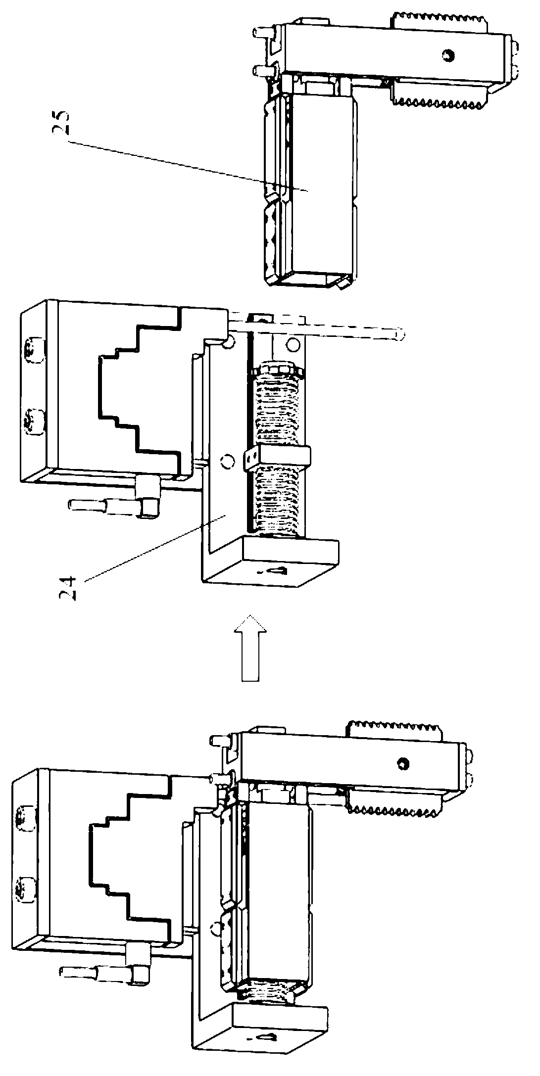 Measuring head calibration method of thread combined function dimensional measurement instrument