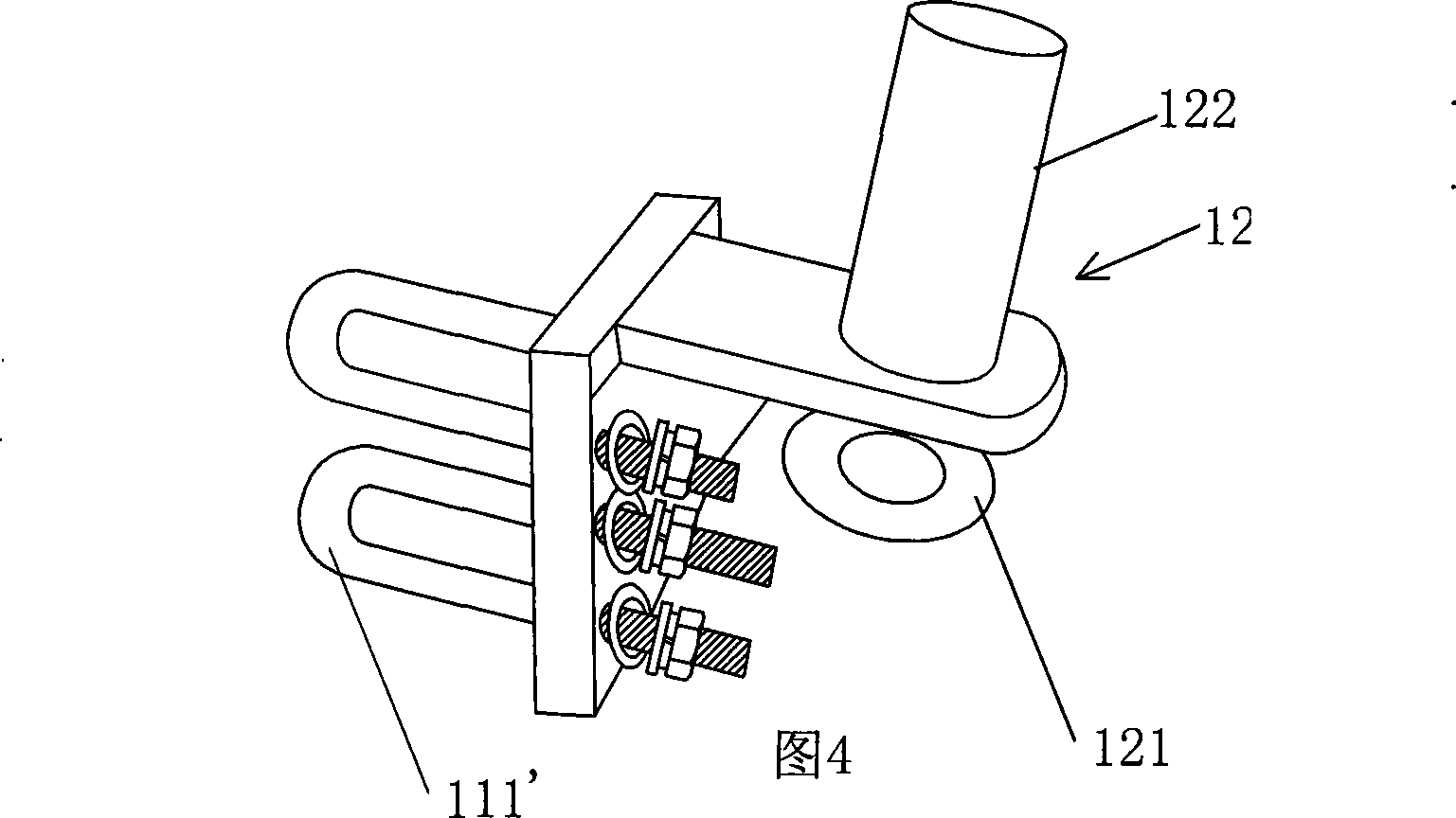 Electric power pole tower cable type anti-drop system