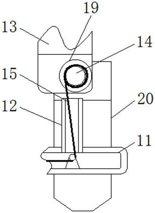 Detecting device capable of automatically correcting and used for road bridge sedimentation deformation