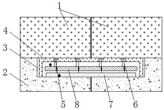 Detecting device capable of automatically correcting and used for road bridge sedimentation deformation