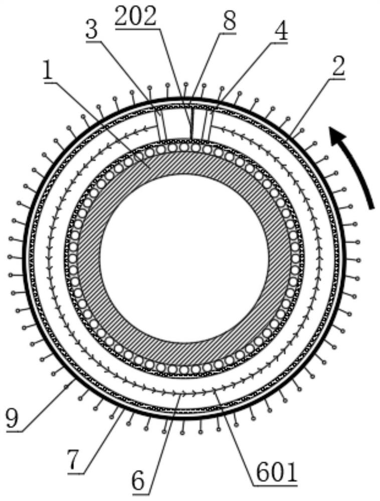 Rapid heat diffusion heating pipeline based on power surrounding technology