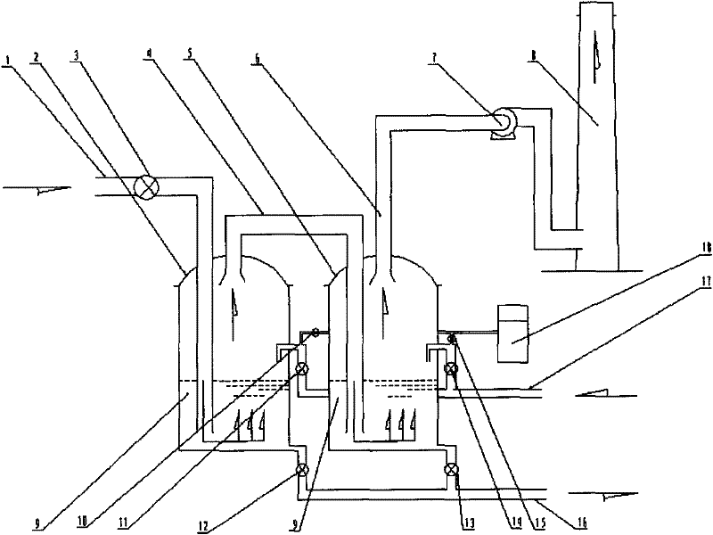 Effective method for industrial fluorinion-containing waste gas treatment