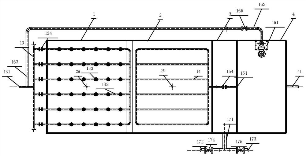 Artificial wetland sewage treatment method